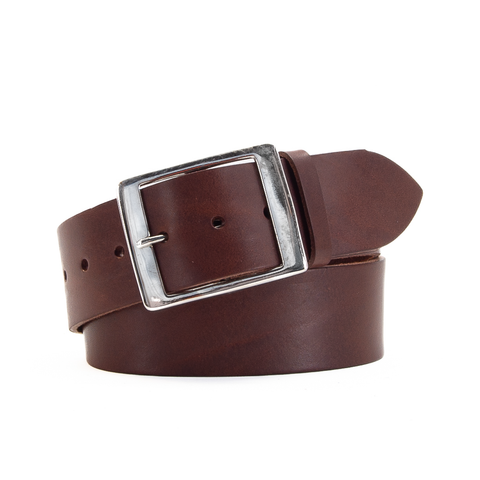 2" Classic Brown Leather Belt