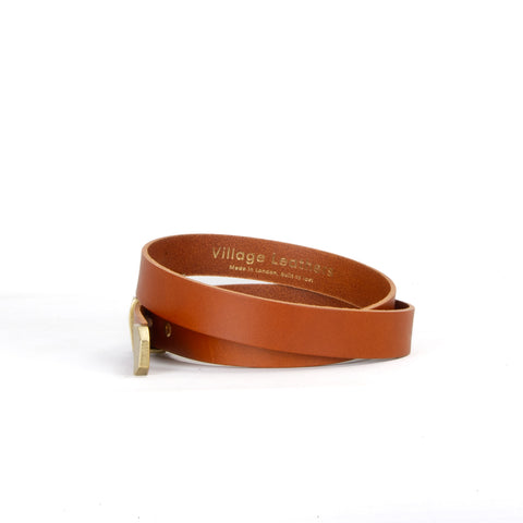 Kryten 1" Tan Leather Belt