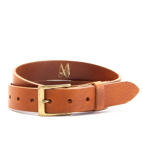 1 1/4" Classic Tan Leather Belt