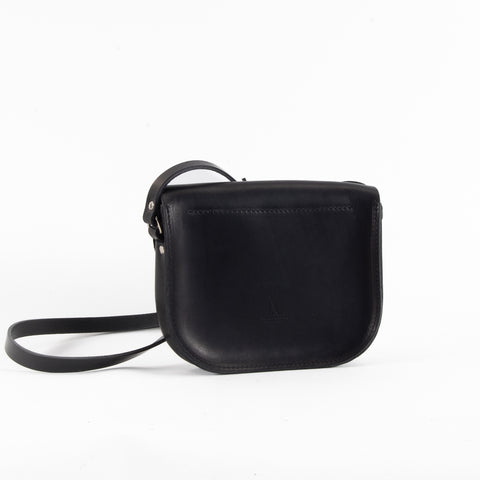 Mini-Belle Black Leather Crossbody Bag