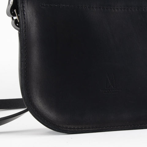 Mini-Belle Black Leather Crossbody Bag