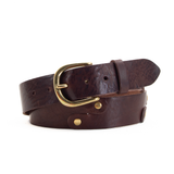 Sustainable Brown Leather Segment Belt