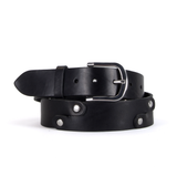 Sustainable Black Leather Segment Belt