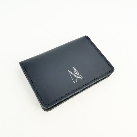 Navy Leather Card Holder - Chroma