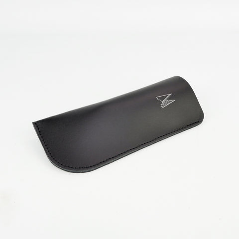 Black Leather Glasses Case - Chroma