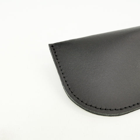 Black Leather Glasses Case - Chroma