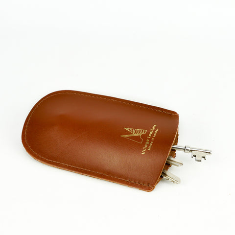 Roam Leather Bell Key Holder Tan