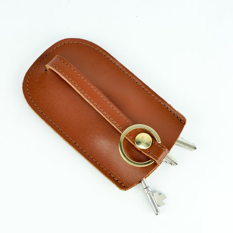 Roam Leather Bell Key Holder Tan