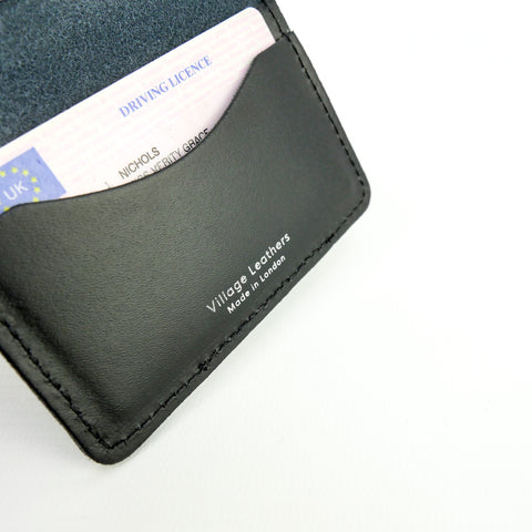 Black Leather Card Holder - Chroma