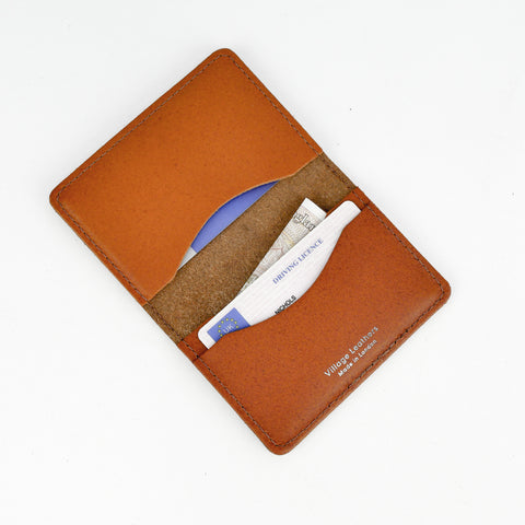 Tan Leather Card Holder - Chroma