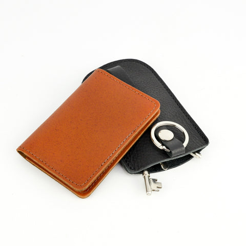 Tan Leather Card Holder - Chroma