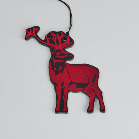 Leather Christmas Reindeer Decoration