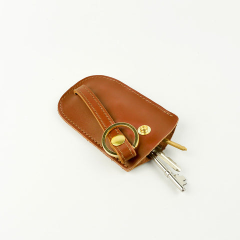 Roam Leather Bell Key Holder Tan