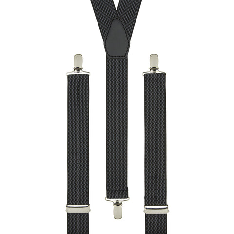 Black Basketweave Trouser Braces