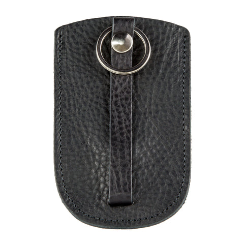 Black Leather Bell Key Holder