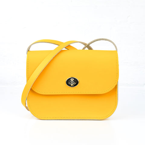 Yellow Leather Shoulder Bag - Chroma