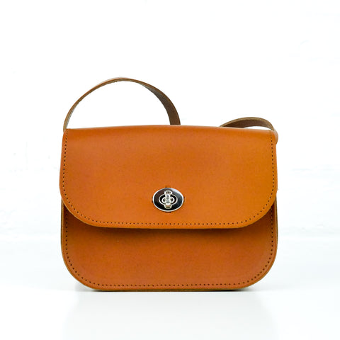 Tan Leather Shoulder Bag -  Chroma