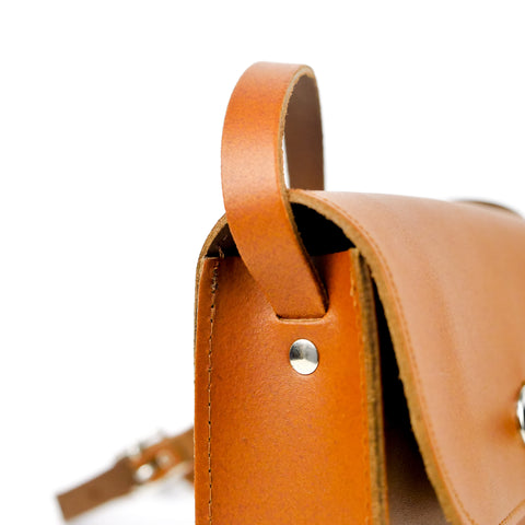 Tan Leather Shoulder Bag -  Chroma