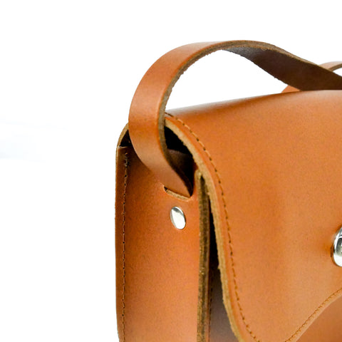 Tan Leather Shoulder Bag -  Chroma