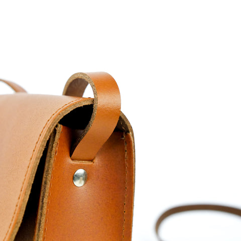 Tan Leather Shoulder Bag -  Chroma