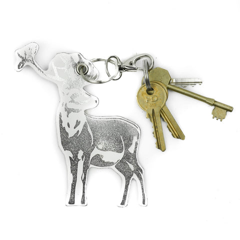 Leather Key Ring - Reindeer