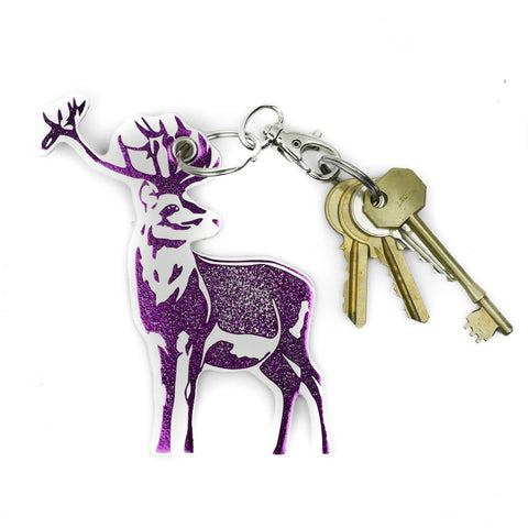 Leather Key Ring - Reindeer