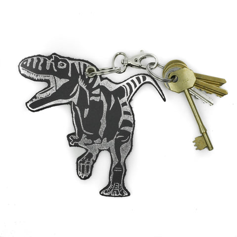 Leather Key Ring - Dinosaur