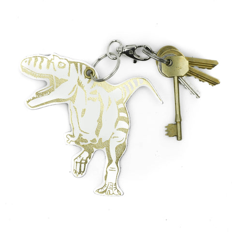 Leather Key Ring - Dinosaur