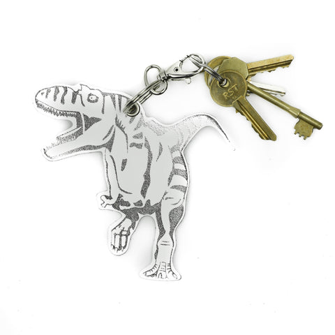 Leather Key Ring - Dinosaur