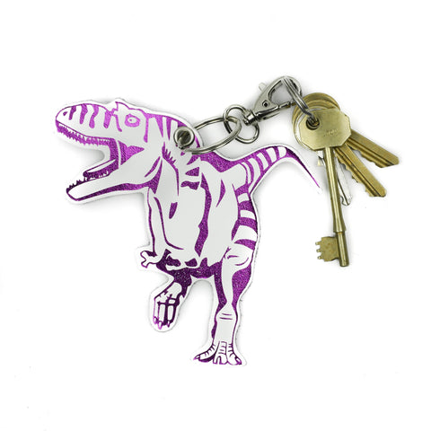 Leather Key Ring - Dinosaur