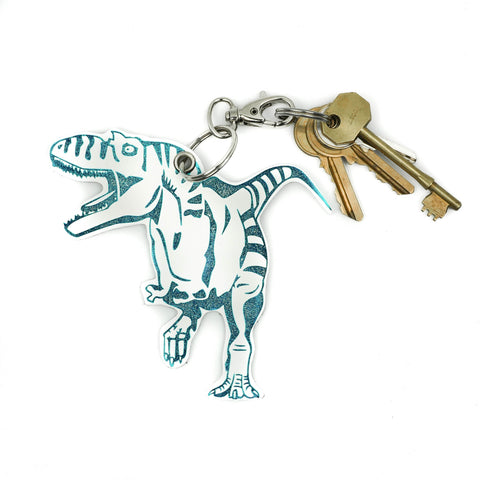 Leather Key Ring - Dinosaur