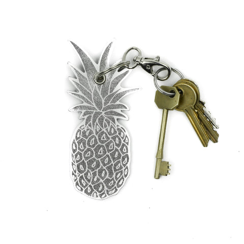 Leather Key Ring - Pineapple