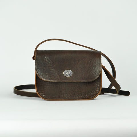 Missouri Brown Leather Shoulder Bag