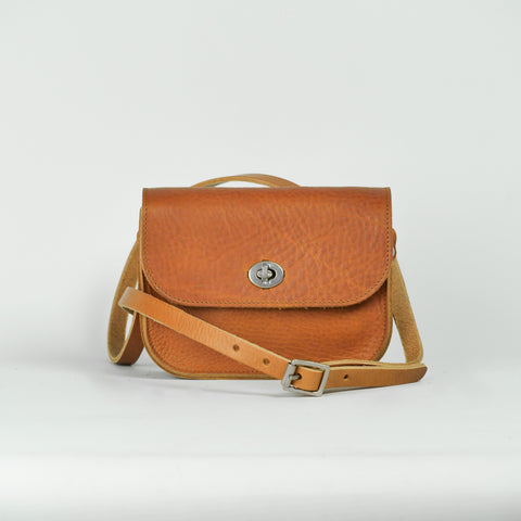 Missouri Tan Leather Shoulder Bag