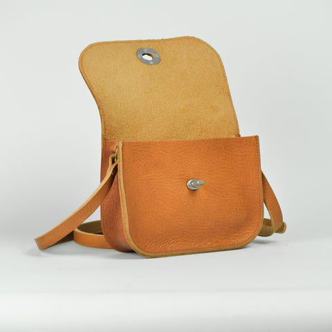 Missouri Tan Leather Shoulder Bag