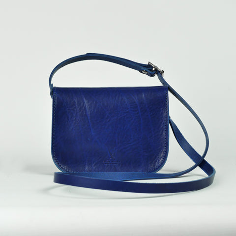 Missouri Cobalt Blue Leather Shoulder Bag