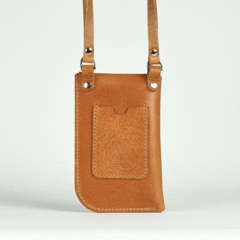 Missouri Tan Leather Neck Pouch