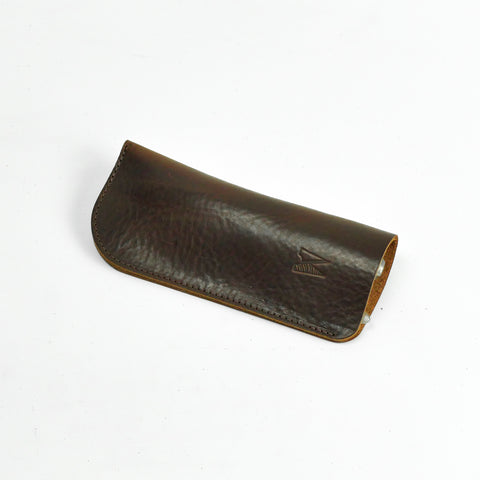 Missouri Brown Leather Glasses Case