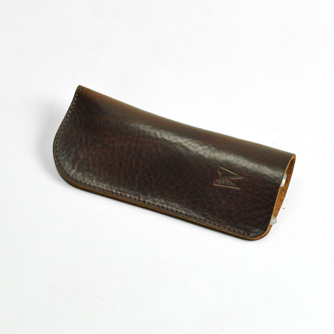 Missouri Brown Leather Glasses Case