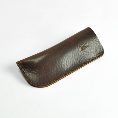 Missouri Brown Leather Glasses Case