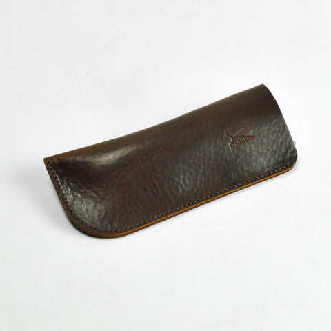 Missouri Brown Leather Glasses Case