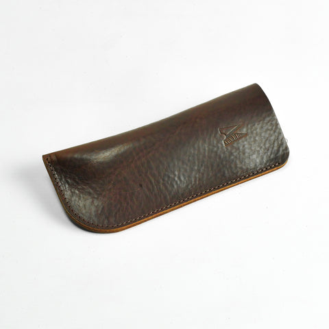 Missouri Brown Leather Glasses Case