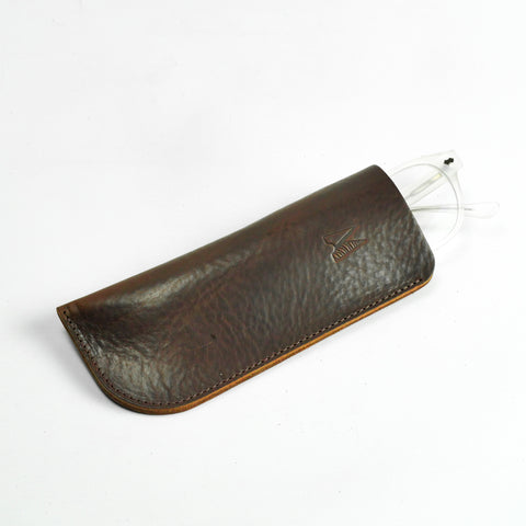 Missouri Brown Leather Glasses Case