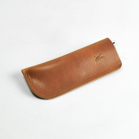 Missouri Tan Leather Glasses Case