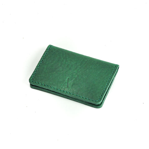 Missouri Green Leather Card Holder