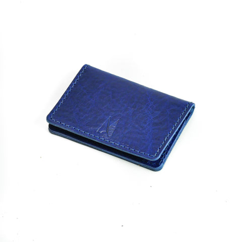 Missouri Cobalt Blue Leather Card Holder