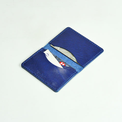 Missouri Cobalt Blue Leather Card Holder