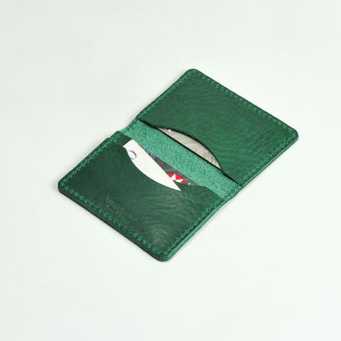 Missouri Green Leather Card Holder