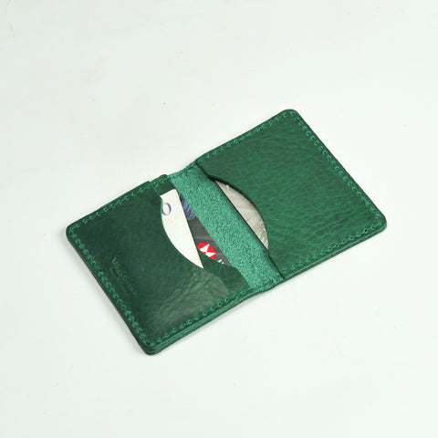 Missouri Green Leather Card Holder