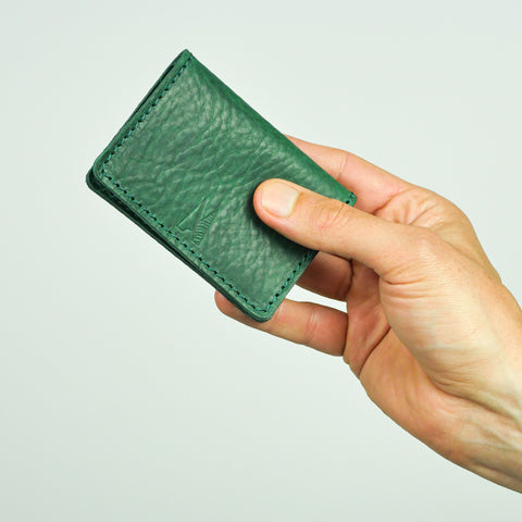 Missouri Green Leather Card Holder